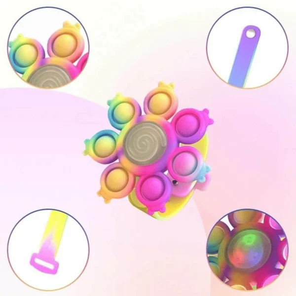 Sicon Dynamic Led Anti-stress Spinning Pop Bubble Wristband