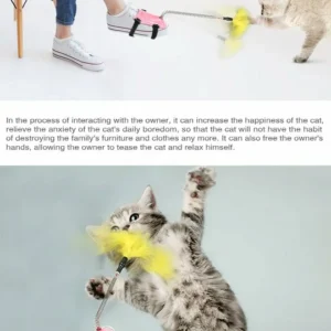 Creative Spring Foot Funny Cat Stick