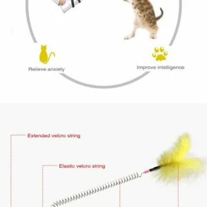 Creative Spring Foot Funny Cat Stick