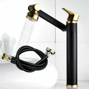 360 Degrees Can Be Freely Rotated And Adjusted Single Hole Rotating Bathroom Hot And Cold Water Faucet