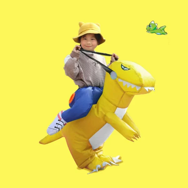 3D Ride Halloween Inflatable Dinosaur Costume