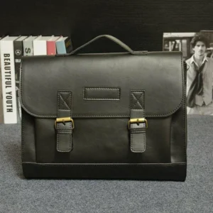 MROYALE™ Men's Briefcase Leather Messenger 14