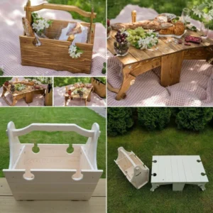 48%OFF-Folding Picnic Basket Table