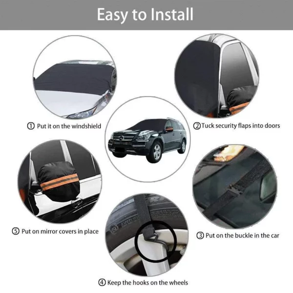 (🎄Early-Christmas Flash Sale🎄-48% OFF)Universal Premium Windshield Snow Cover Sunshade