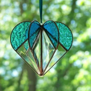 🎄🎁(Christmas Hot Sale-50% OFF) Stained Heart-shaped Suncatcher- Buy 4 Get Extra 20% OFF