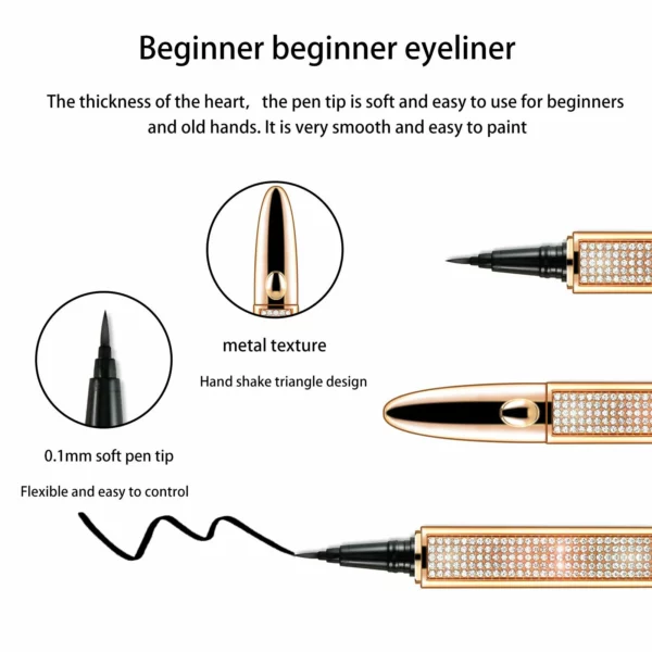 Elegant Diamond Eyeliner