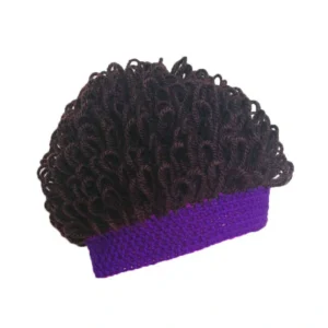 Early Christmas Sale-Handmade Wool Wavy Hair Cap