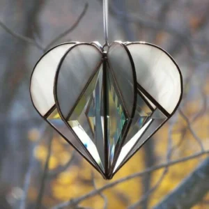 🎄🎁(Christmas Hot Sale-50% OFF) Stained Heart-shaped Suncatcher- Buy 4 Get Extra 20% OFF