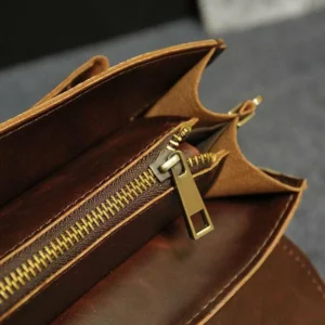 MROYALE™ Men's Briefcase Leather Messenger 14