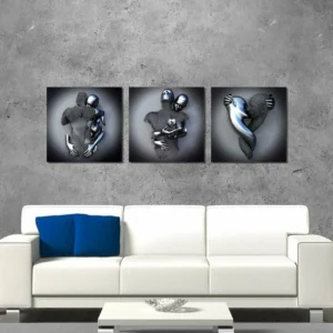 💞 Last Day Promotion 50% OFF 💞 Love Heart Gray-3D Art Wall Decor-Anniversary Gift