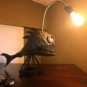 🐠🐟Lantern fish night Light🎏-Rustic Style Fish Statue Lightning🔥🔥(Christmas sale)