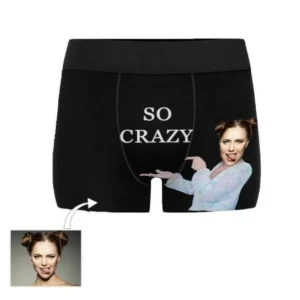 Custom Girlfriend Hugs Boxer Shorts Christmas Gifts