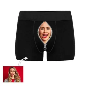 Custom Girlfriend Hugs Boxer Shorts Christmas Gifts