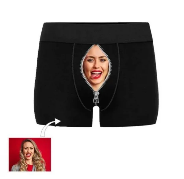 Custom Girlfriend Hugs Boxer Shorts Christmas Gifts