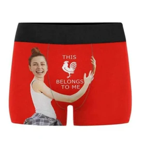 Custom Girlfriend Hugs Boxer Shorts Christmas Gifts