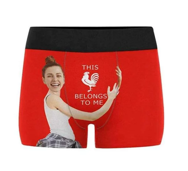 Custom Girlfriend Hugs Boxer Shorts Christmas Gifts