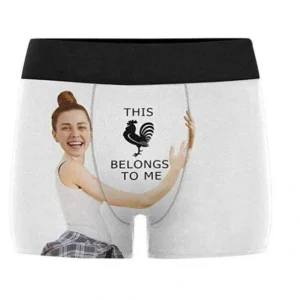 Custom Girlfriend Hugs Boxer Shorts Christmas Gifts