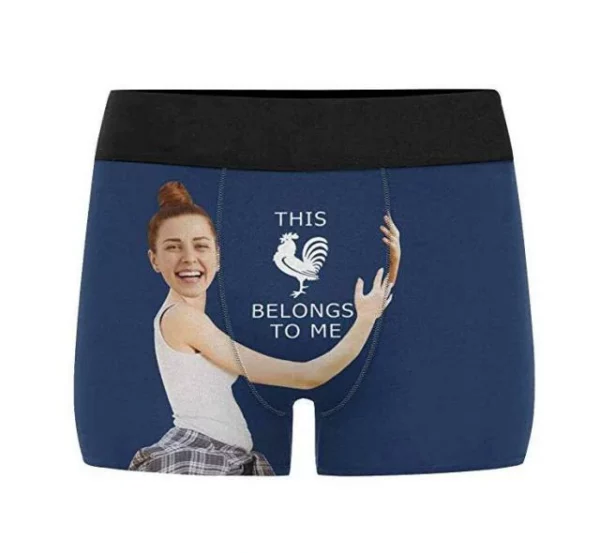 Custom Girlfriend Hugs Boxer Shorts Christmas Gifts