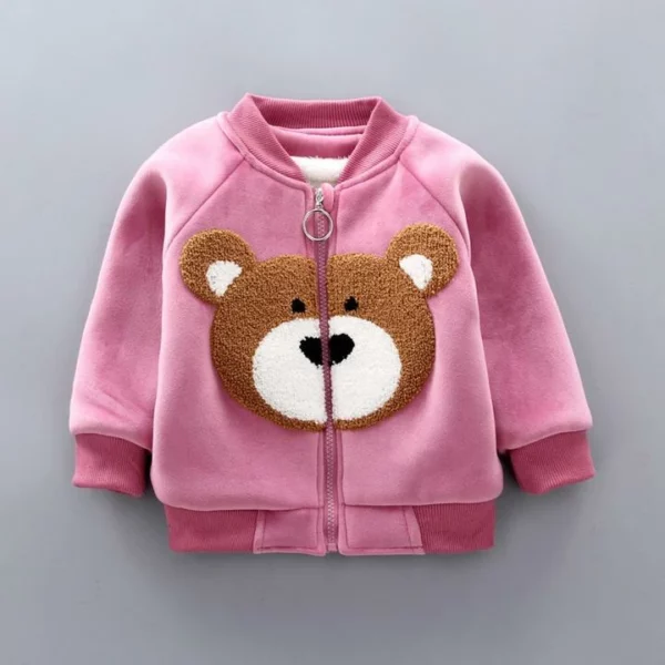 3-piece Kid Bear Embroidery Thickened Set (12M-4Y)