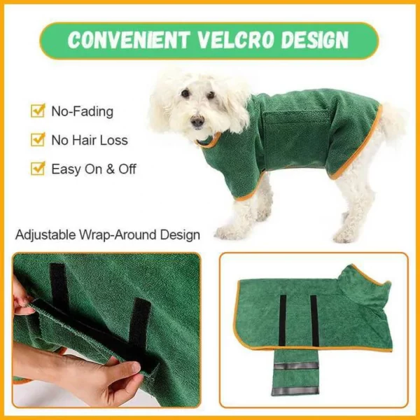 🎅( EARLY CHRISTMAS SALE - SAVE 50% OFF) SUPER ABSORBENT PET BATHROBE-BUY 2 GET EXTRA 10% OFF