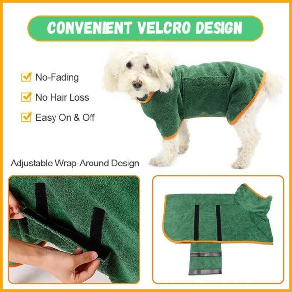 🎄Christmas Hot Sale🎄 Super Absorbent Pet Bathrobe