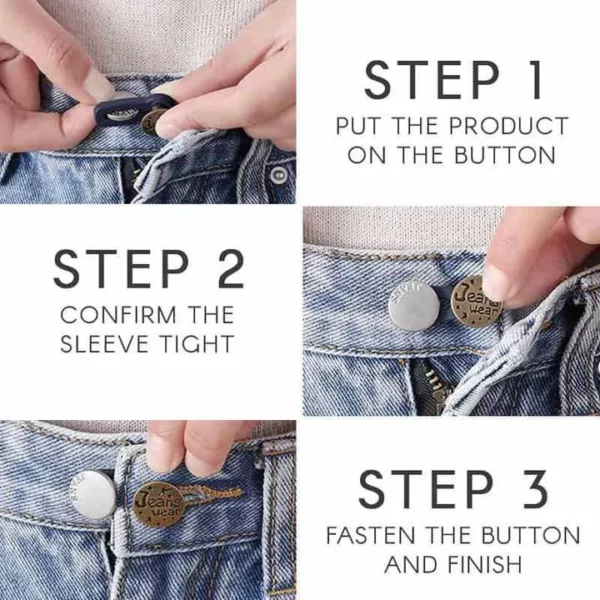 (🎄New Year Hot Sale🎄-48% OFF)Jeans Retractable Button（3 PCS)