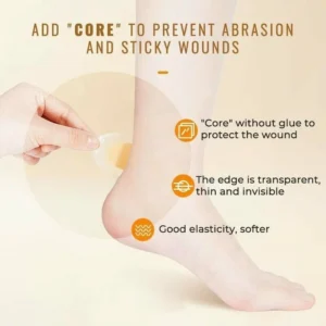 3 Type Invisible Anti-abrasion Foot Stick (20 pcs/10 pairs)