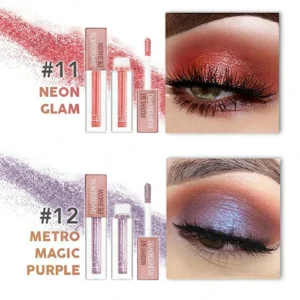 (🔥HOT SALE NOW-Buy 2 Get 1 Free) Diamond & Metal Liquid Eye Shadow