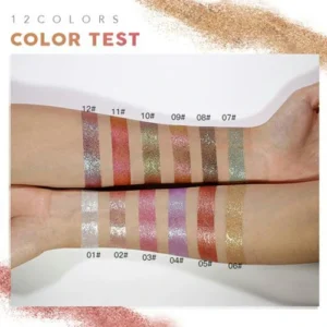 (🔥HOT SALE NOW-Buy 2 Get 1 Free) Diamond & Metal Liquid Eye Shadow