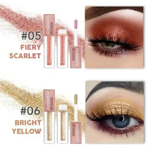 (🔥HOT SALE NOW-Buy 2 Get 1 Free) Diamond & Metal Liquid Eye Shadow