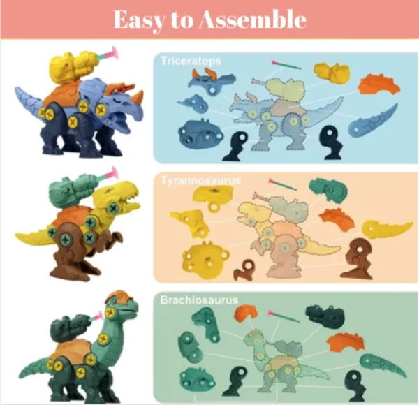 (🎅CHRISTMAS SALE - SAVE 50% OFF)Take Apart Dinosaur Toy