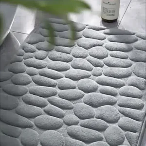 (🎇New Year Sale🎇- 48% OFF) Cobblestone Embossed Bathroom Bath Mat