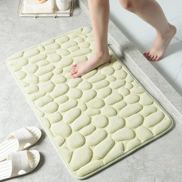 (🎇New Year Sale🎇- 48% OFF) Cobblestone Embossed Bathroom Bath Mat