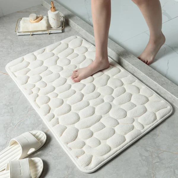 (🎇New Year Sale🎇- 48% OFF) Cobblestone Embossed Bathroom Bath Mat