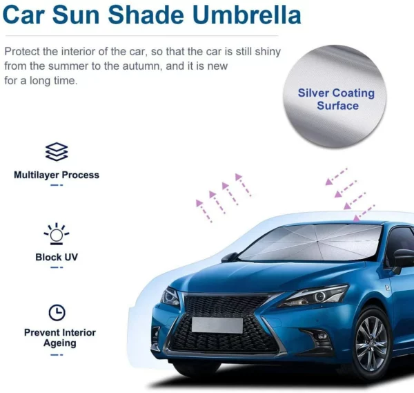 (🔥HOT SALE NOW-48% OFF) Car Windshield Sun Shade Umbrella