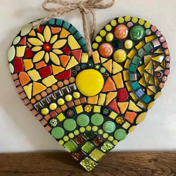 (🎄Christmas sale-50% Off🎄)Large garden mosaic heart