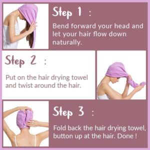 (🌲CHRISTMAS SALE NOW--48% OFF)Magic Instant Dry Hair Towel(BUY 2 GET 1 FREE NOW)