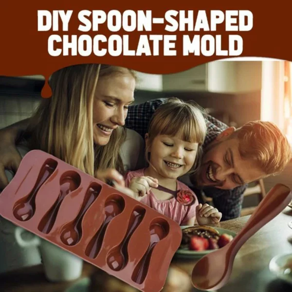 (❤️Mothers Day Promotion - Save 50% OFF) Chocolate Spoon Mold, Buy 2 Get 1 Free