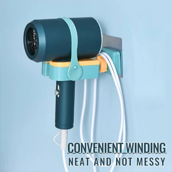 Free punch hair dryer stand