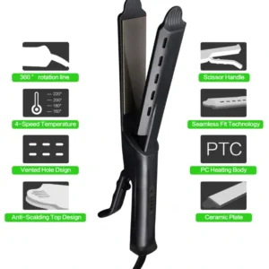 🎅Christmas Sale-50%OFF -Ceramic Tourmaline Ionic Flat Iron Hair Straightener