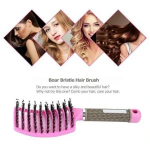 🔥( HOT SALE - SAVE 50% OFF) BOAR BRISTLE HAIR BRUSH-BUY 2 GET 1 FREE