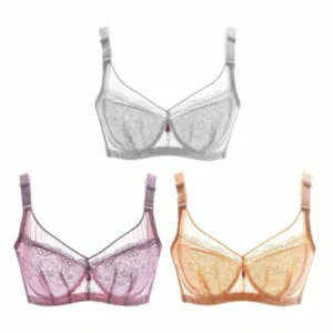 Women Ultra Thin Sexy Lace Push up Bra Plus Size BCD