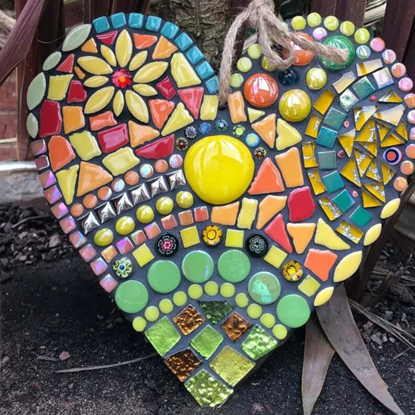 (🎄Christmas sale-50% Off🎄)Large garden mosaic heart