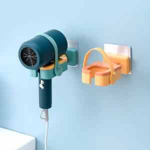 Free punch hair dryer stand