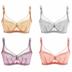 Women Ultra Thin Sexy Lace Push up Bra Plus Size BCD