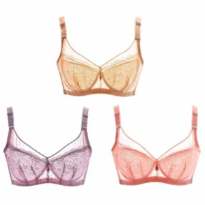 Women Ultra Thin Sexy Lace Push up Bra Plus Size BCD