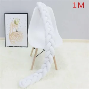 1M/2M/3M Baby Bumper Bed Braid Knot Pillow Cushion Bumper for Infant Bebe Crib Protector Cot Bumper Room Decor