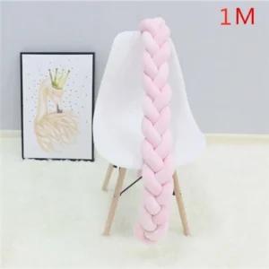 1M/2M/3M Baby Bumper Bed Braid Knot Pillow Cushion Bumper for Infant Bebe Crib Protector Cot Bumper Room Decor