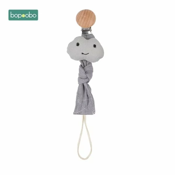 Bopoobo 1pc Baby Dummy Pacifier Chain Clip Cotton Cloth Plush Animal Toys Soother Nipples Holder Newborn Toy Feeding Accessories