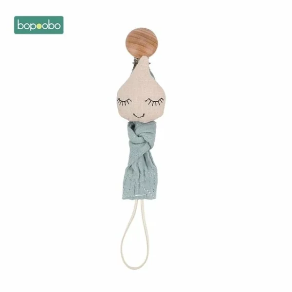 Bopoobo 1pc Baby Dummy Pacifier Chain Clip Cotton Cloth Plush Animal Toys Soother Nipples Holder Newborn Toy Feeding Accessories